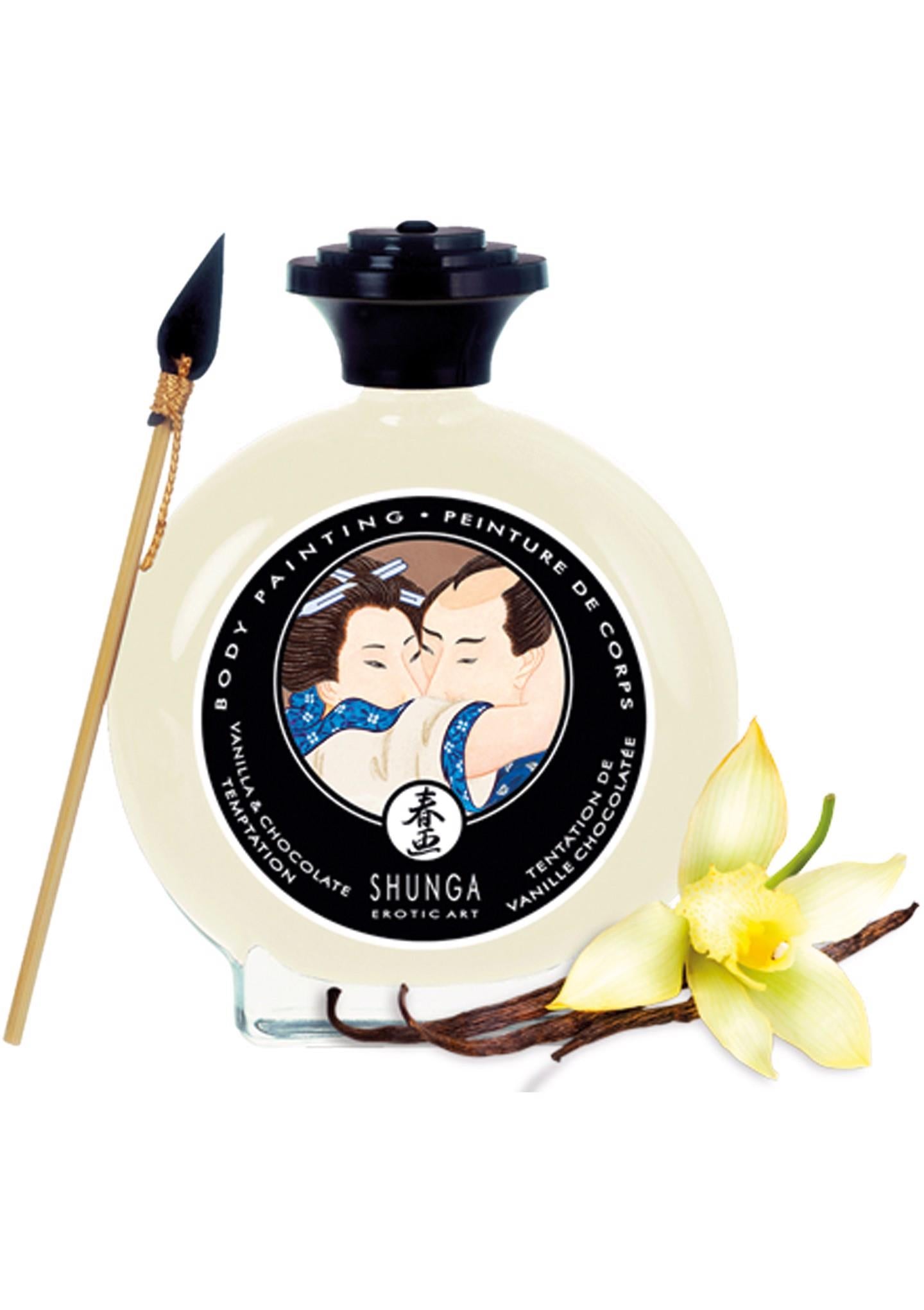 Świeca/krem-SHUNGA WHITE CHOC BODYPAINT 100ML